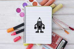 Cute Pencil Mascot SVG PNG Product Image 2