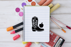 Cowboy Boot Apple SVG PNG Product Image 2