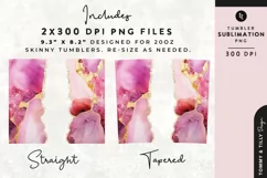 Personalised Name Tumbler Wrap PNG Sublimation | Marble Product Image 2