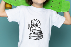Wise School Owl Graduate SVG PNG Product Image 2