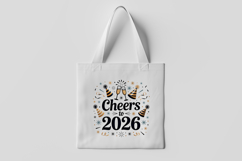 Cheers to 2026 Festive New Year Clipart Product Image 3