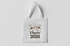 Cheers to 2026 Sparkler Celebration Clipart Product Image 3