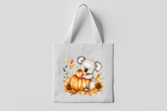 Koala Hugging Pumpkin Clipart Product Image 3