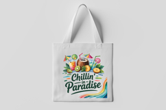 Chillin’ in Paradise Tropical Drink Clipart Product Image 3