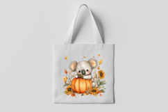 Koala with Pumpkin Clipart Product Image 3