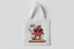 Boss Apple Energy Cartoon Clipart for School PNG Product Image 3