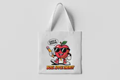 Boss Apple Energy Cartoon Clipart for School PNG Product Image 3