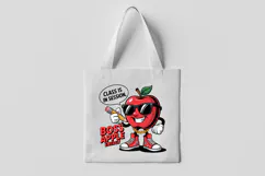 Boss Apple Energy Cartoon Clipart for School PNG Product Image 3