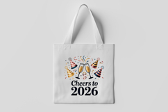 Cheers to 2026 Party Celebration Clipart Product Image 3