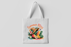 Summer Bliss Hat and Juice Tropical Clipart Product Image 3
