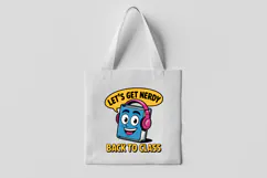 Back to School Nerdy Book Cartoon Clipart PNG Product Image 1