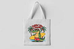 Chillin’ Like a Reptile Surfboard Clipart Product Image 1