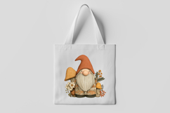 Autumn Gnome with Flowers Clipart Product Image 3