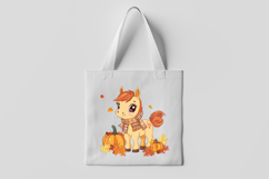 Cute Pony Autumn Clipart Product Image 3