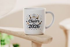 Cheers to 2026 Festive New Year Clipart Product Image 4