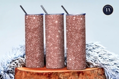 Rose Gold Glitter Seamless Pattern Luxury Digital Paper Product Image 3