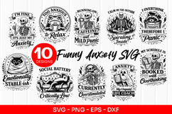 Funny Anxiety SVG Product Image 1