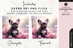 Christmas Snowy Animal Dog Tumbler Wrap PNG Sublimation Product Image 2