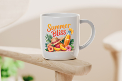 Summer Bliss Tropical Hat and Fruits Clipart Product Image 4