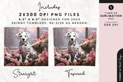 Christmas Snowy Animal Dalmation Tumbler Wrap PNG Sublimatio Product Image 2