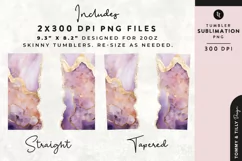 Personalised Name Tumbler Wrap PNG Sublimation | Marble Product Image 2