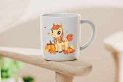 Cute Pony Autumn Clipart Product Image 4