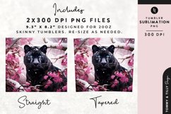 Christmas Snowy Animal Leopard Tumbler Wrap PNG Sublimation Product Image 2