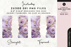 Personalised Name Tumbler Wrap PNG Sublimation | Marble Product Image 2