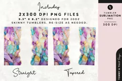 Personalised Name Tumbler Wrap PNG Sublimation | Marble Product Image 2