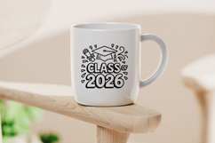 Class of 2026 Outline Graduation Clipart Product Image 4