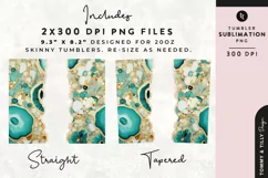 Personalised Name Tumbler Wrap PNG Sublimation | Marble Product Image 2
