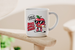 Boss Apple Energy Cartoon Clipart for School PNG Product Image 4