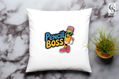 Pencil Boss Back to School Clipart Sublimation PNG Product Image 3