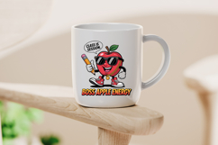 Boss Apple Energy Cartoon Clipart for School PNG Product Image 4