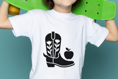 Cowboy Boot Apple SVG PNG Product Image 3