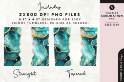Personalised Name Tumbler Wrap PNG Sublimation | Marble Product Image 2