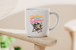 Slothin&#039; Through Summer Beach Chair Clipart Product Image 4
