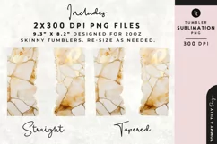 Personalised Name Tumbler Wrap PNG Sublimation | Marble Product Image 2