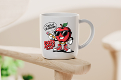 Boss Apple Energy Cartoon Clipart for School PNG Product Image 4