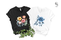 500 Watercolor Flower Clipart PNG Sublimation Mega Bundle Product Image 2