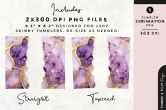 Personalised Name Tumbler Wrap PNG Sublimation | Marble Product Image 2