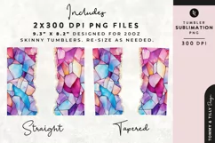 Personalised Name Tumbler Wrap PNG Sublimation | Marble Product Image 2