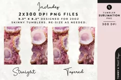 Personalised Name Tumbler Wrap PNG Sublimation | Marble Product Image 2