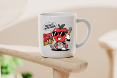 Boss Apple Energy Cartoon Clipart for School PNG Product Image 4