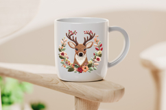 Autumn deer with Wreath Clipart Product Image 4