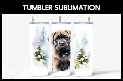 6 Winter Cane Corso Dog Tumbler Sublimation |Winter Tumbler Product Image 2