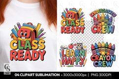 Class Ready School Clipart Sublimation PNG Product Image 1