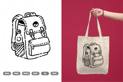 Travel Backpack SVG &amp; Clipart Product Image 1