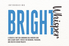 Bright Whisper Modern Font Duo Sans &amp; Script Product Image 1