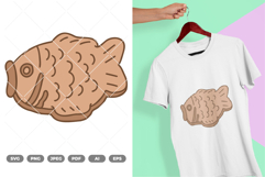 Taiyaki Colored SVG &amp; Clipart Product Image 1